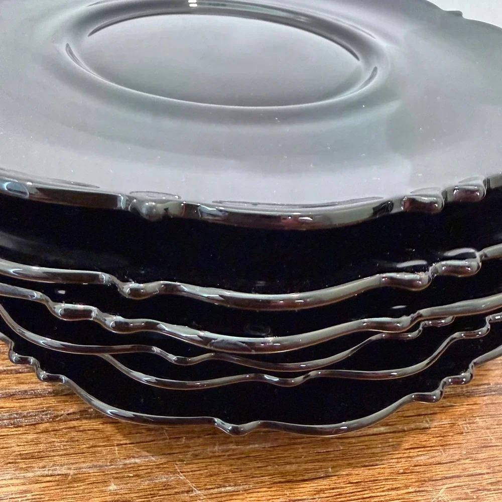 L. E. Smith Black Amethyst Glass 8
